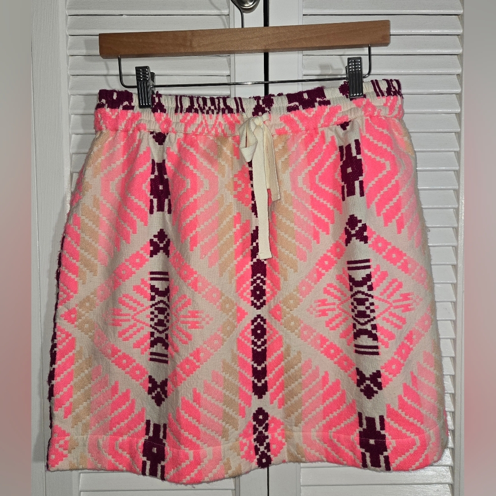 Dylan NWT Nomad Multi Color Adjustable Drawstring Mini Skirt Sz L
